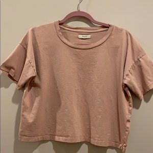 Madewell pink box tee